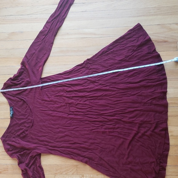 *Sold* Burgundy Swing Dress - Picture 7 of 8